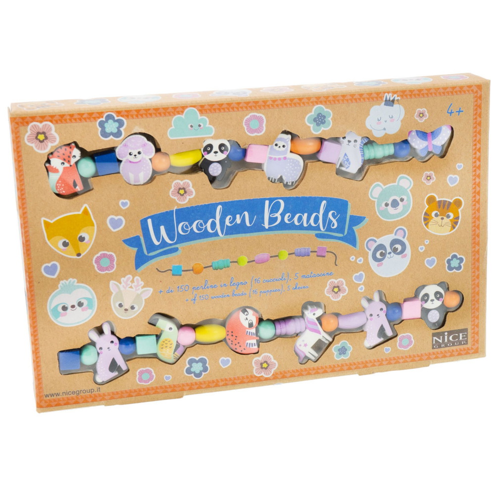 Nice Smyckes Pysselset Träpärlor Djur