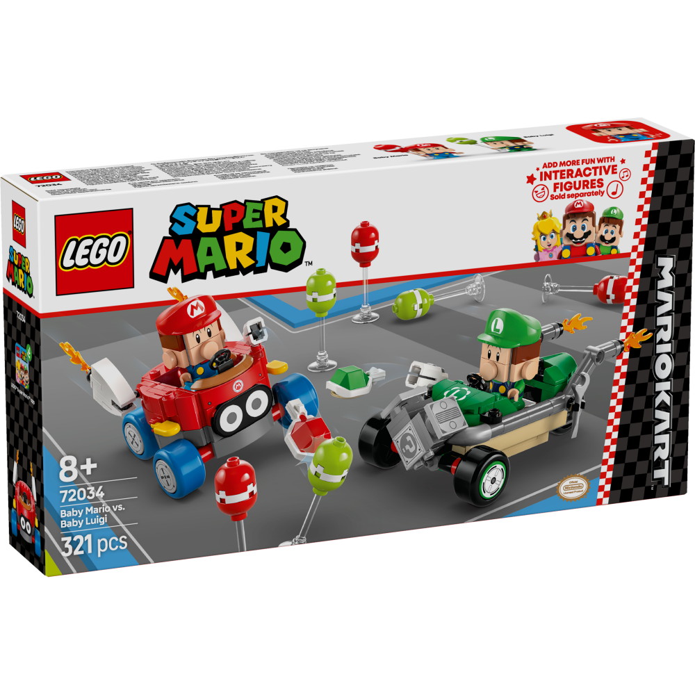 LEGO Super Mario - Mario Kart Baby Mario mot Baby Luigi