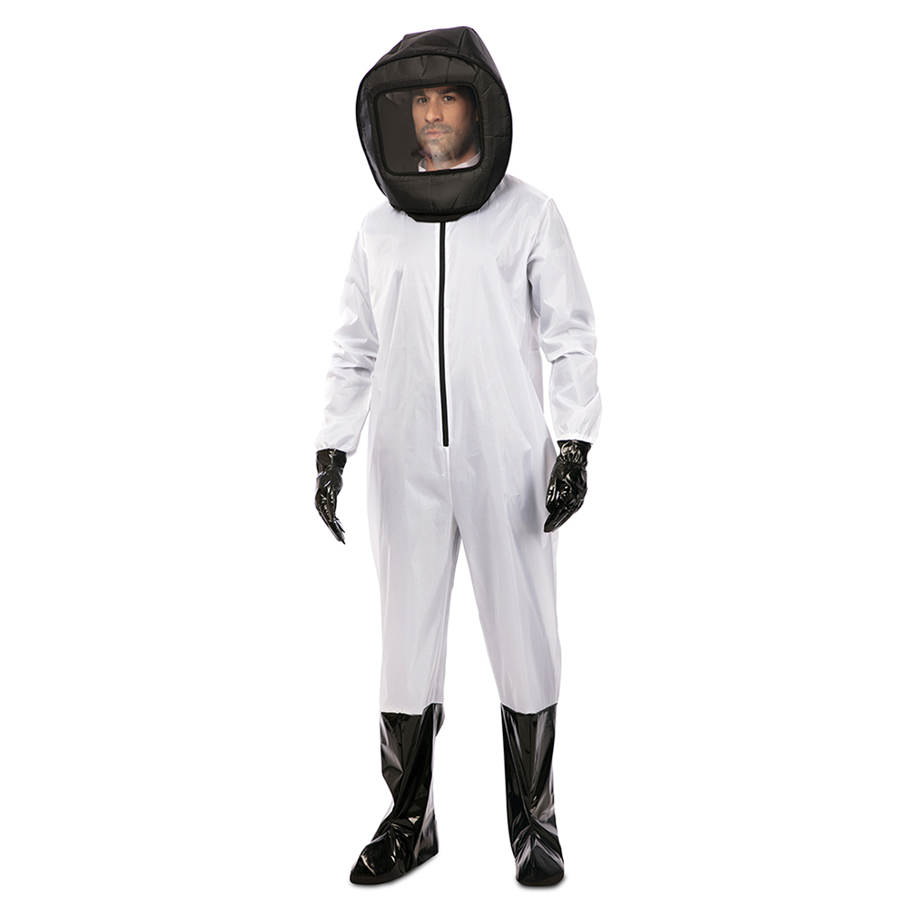 Maskeraddräkt - White Hazmat Suit
