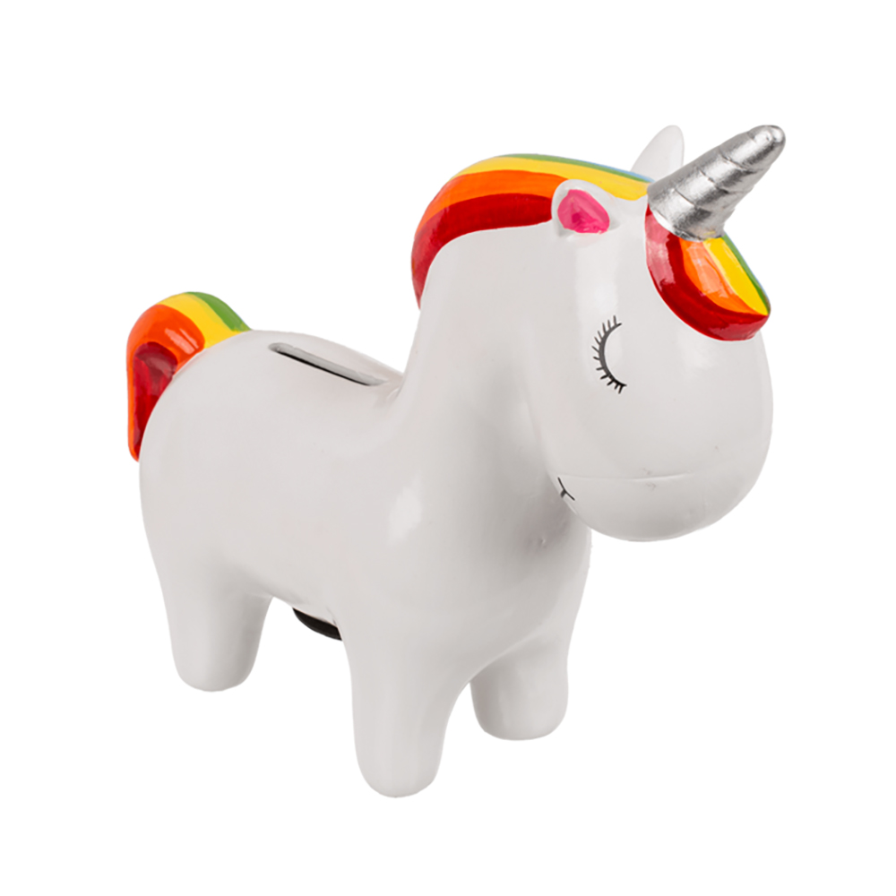 Spargris Unicorn Vit