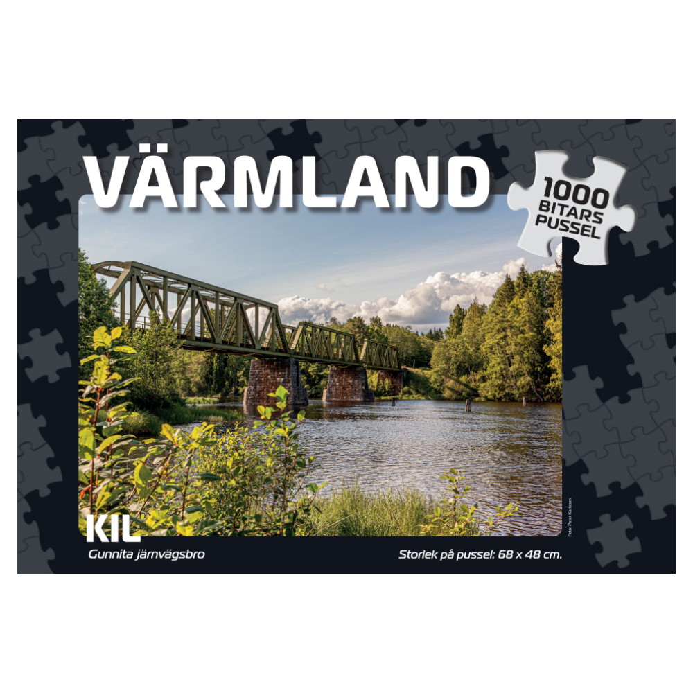 Svenska Pussel: Kil Gunnita järnvägsbro 1000 Bitar