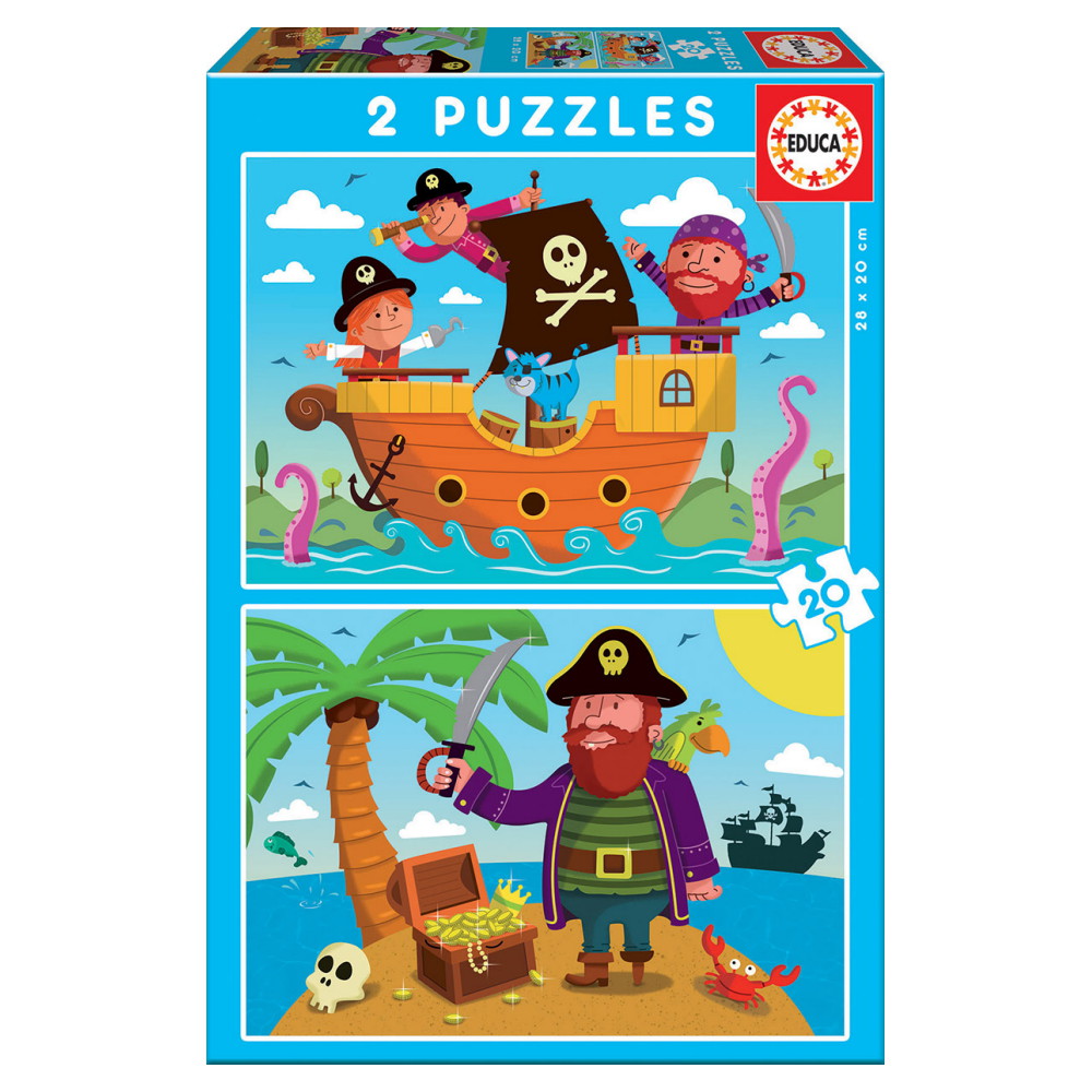 Educa Pussel: Pirater 2x20 Bitar