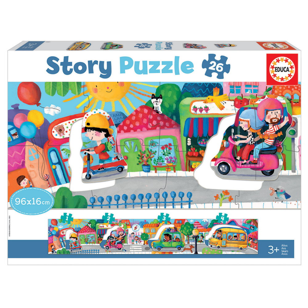 Educa Story Pussel: Stadsfordon 26 Bitar