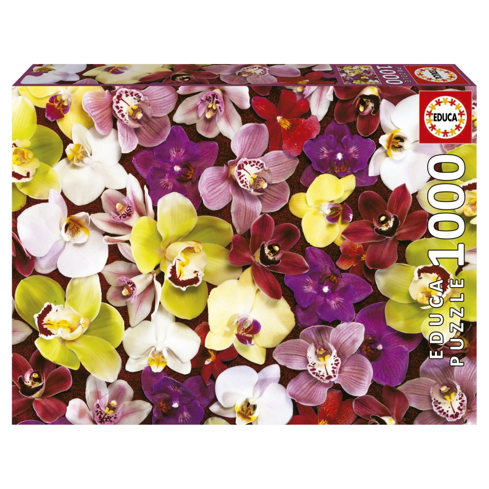 Educa Pussel: Orchid Collage 1000 Bitar