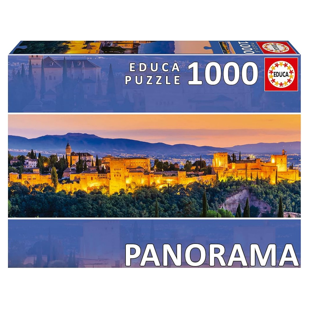 Educa Pussel: Alhambra, Granada - Panorama 1000 Bitar