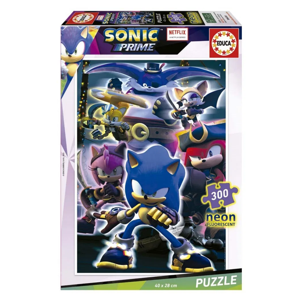 Educa Pussel: Sonic Prime Neon 300 Bitar