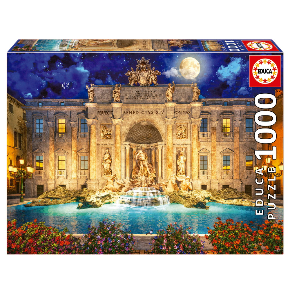 Educa Pussel: Fontana Di Trevi, Rome 1000 Bitar