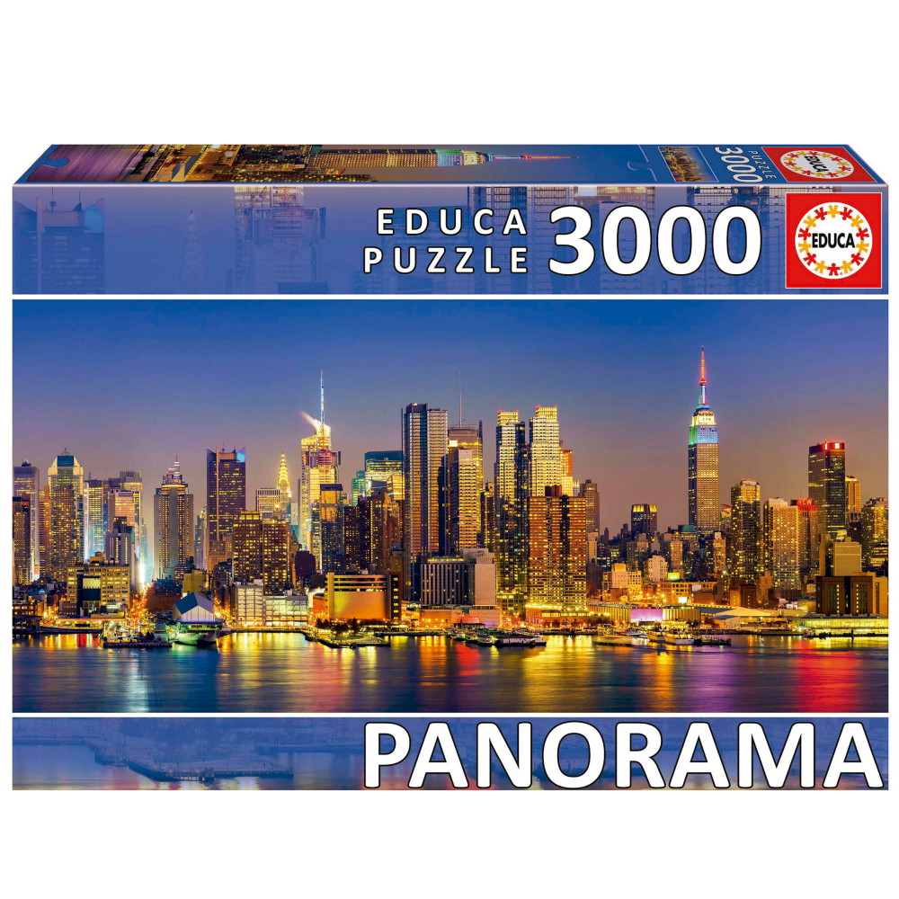 Educa Pussel: New York Skyline, Panorama 3000 Bitar
