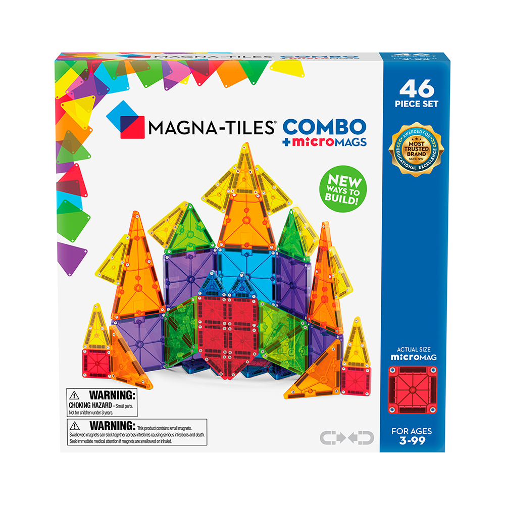 Magna-Tiles - Combo + MicroMags - 46 Delar