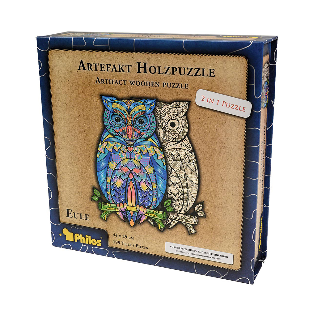Artefakt träpussel - Owl 199 bitar