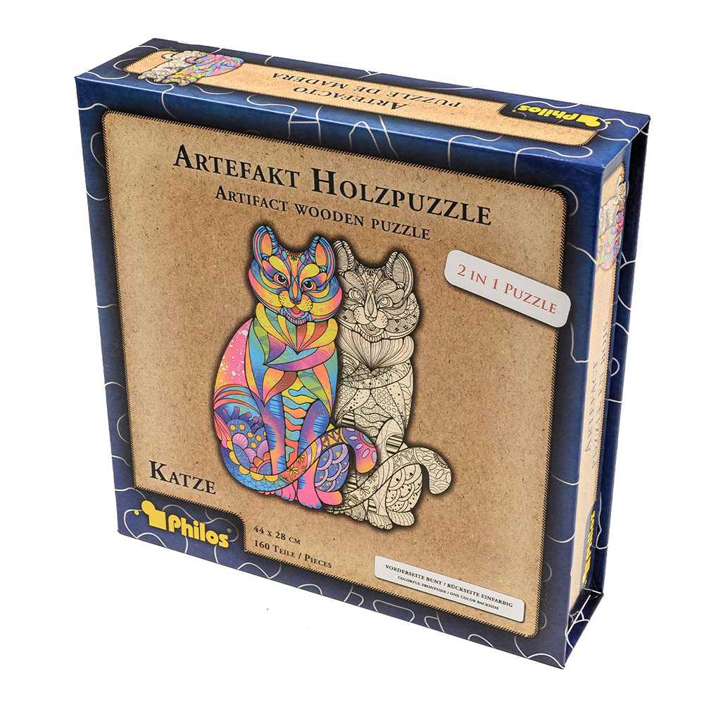 Artefakt Träpussel - Cat 160 Bitar