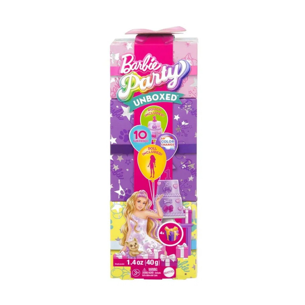 Barbie - Party Unboxed Blond Docka