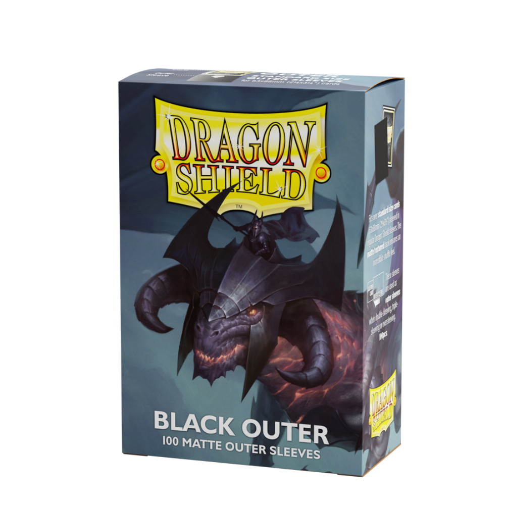Outer Sleeves Dragon Shield - Matte 63 x 88 mm Black