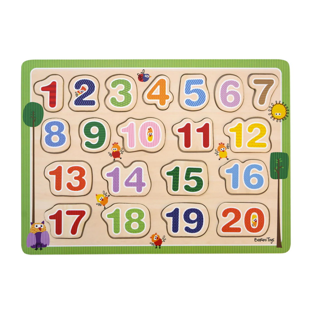 Träpussel: 123 20 Bitar