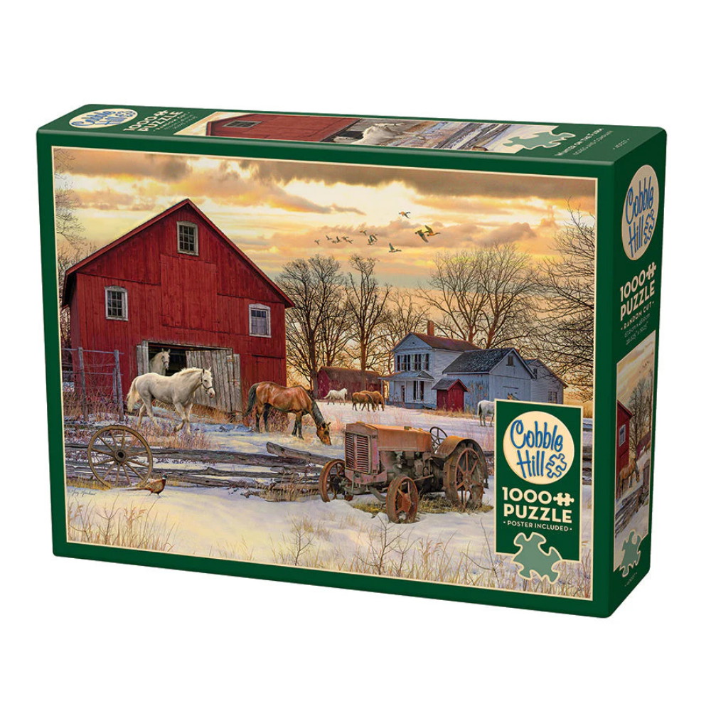 Cobble Hill Pussel - Winter on the Farm 1000 Bitar