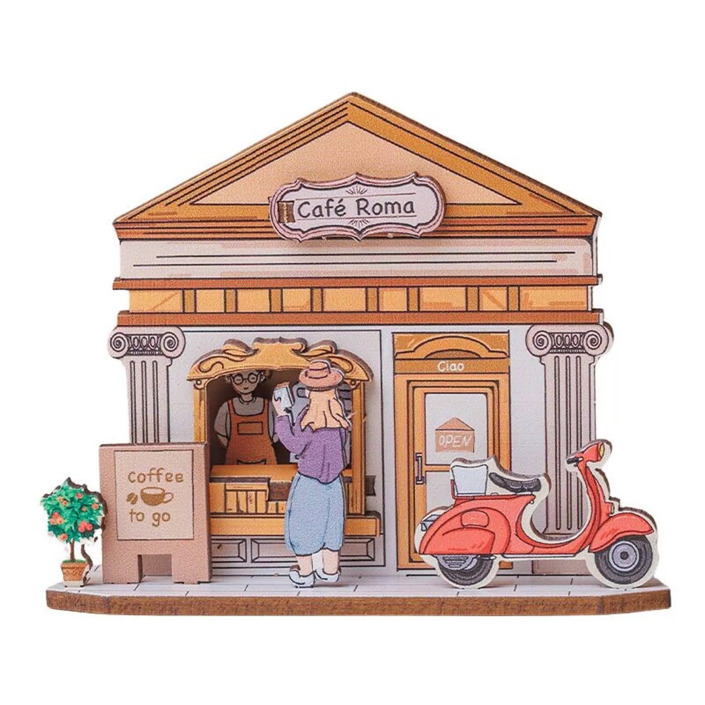 Gör Det Själv Kylskåpsmagnet - Coffee Shop