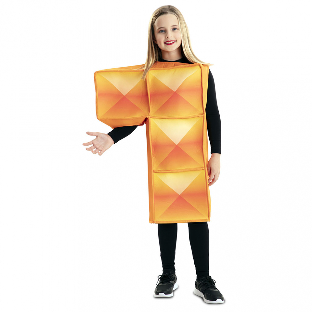 Maskeraddräkt Tetris För Barn - Orange