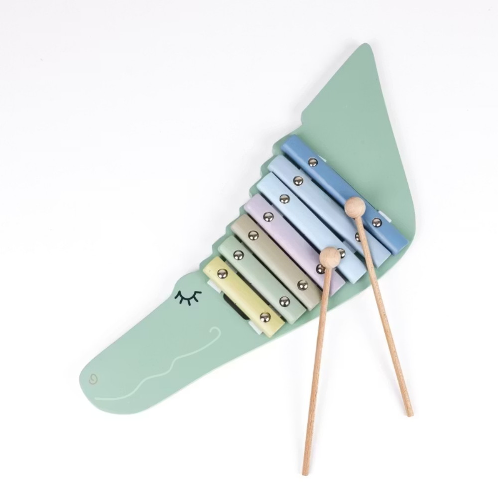 Xylofon Färgfull Krokodil