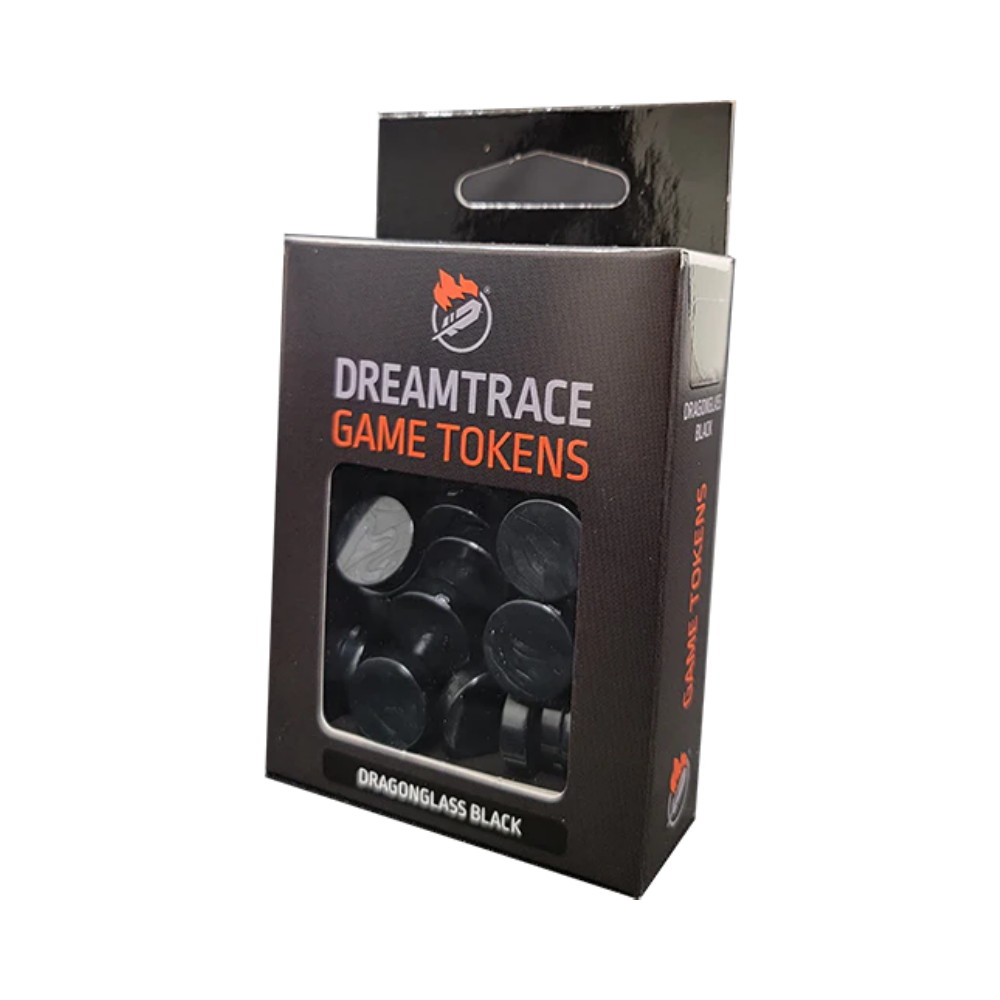DreamTrace Game Tokens: Dragonglass Black