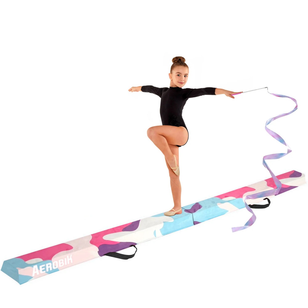Gym Beam Pro - Gymnastikbom - Färgglad Kamouflage