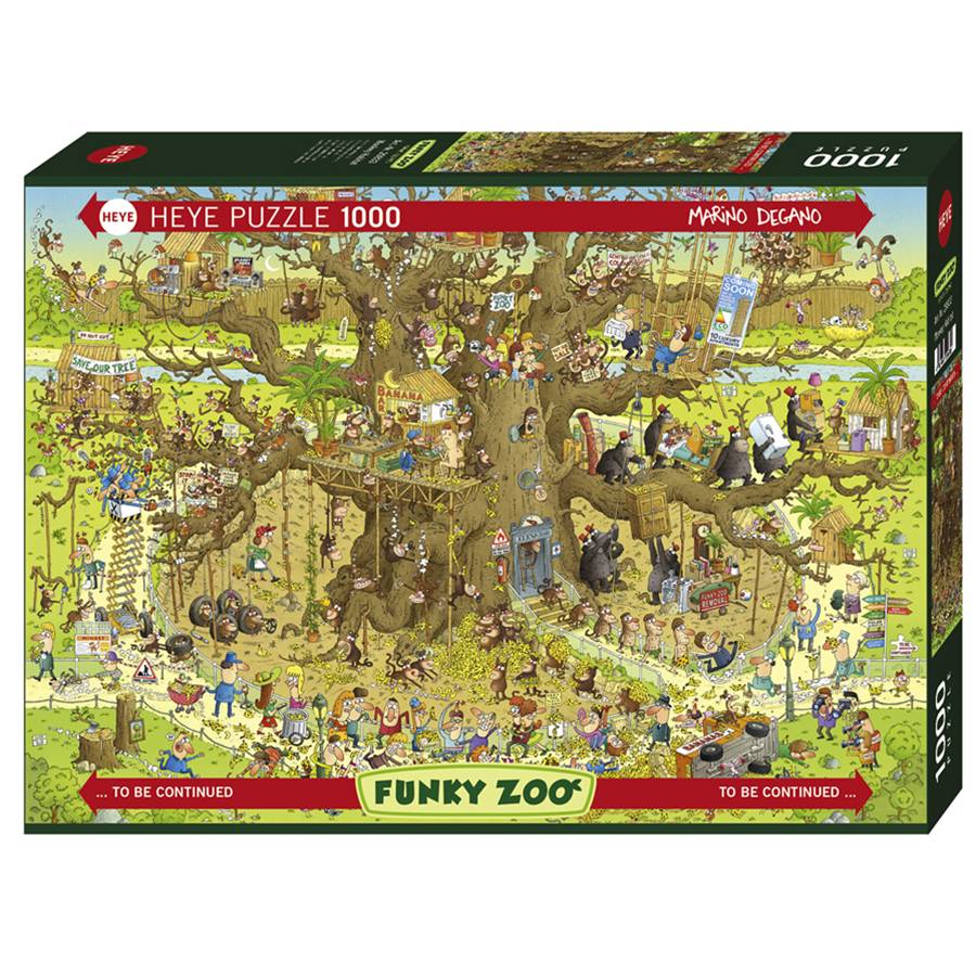 Heye Pussel: Monkey Habitat 1000 Bitar