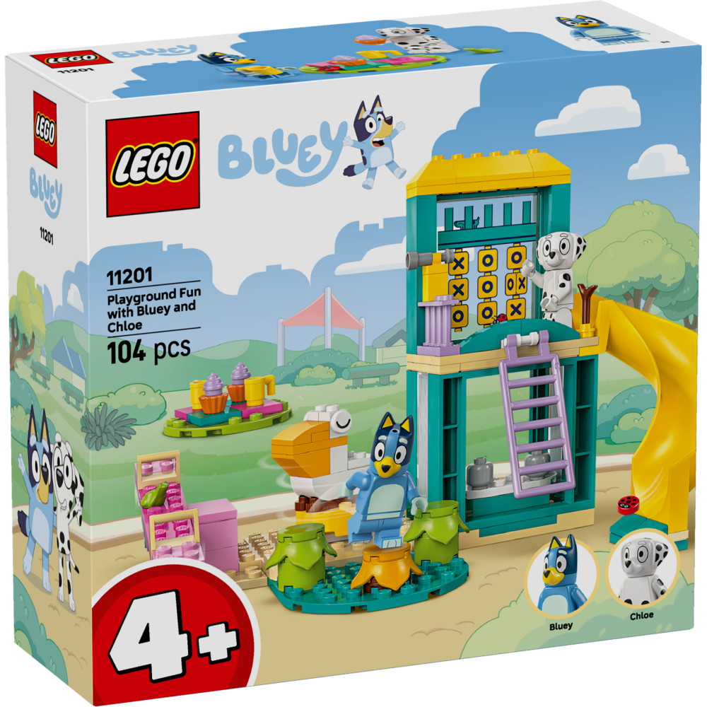 LEGO Bluey - Skoj på lekplatsen med Bluey och Chloe