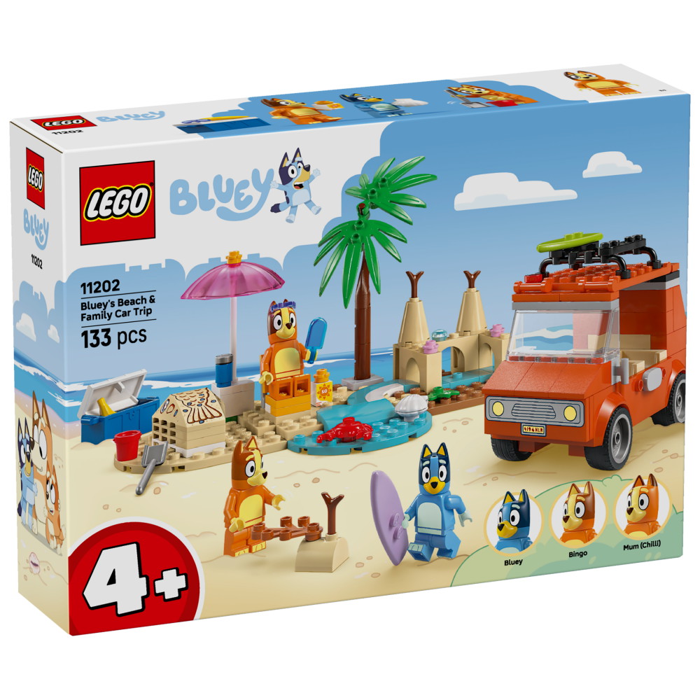 LEGO Bluey - Blueys familjetur till stranden