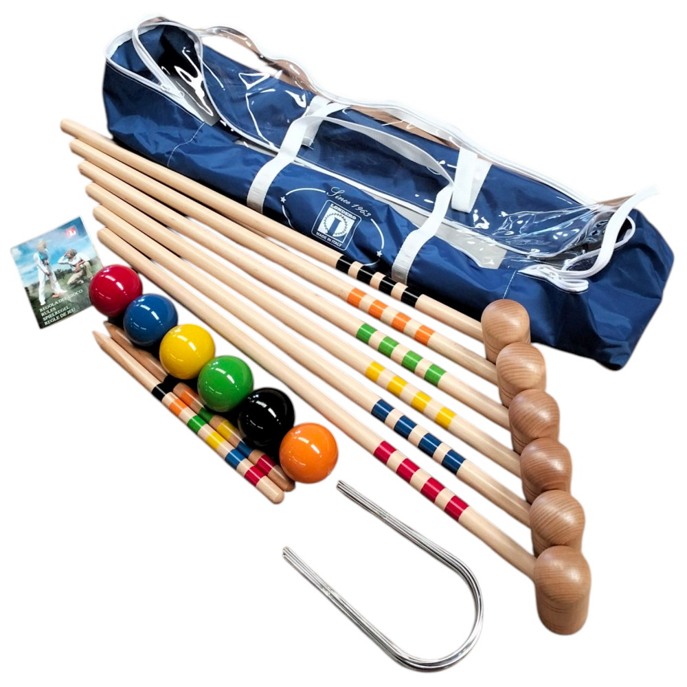 Krocket för 6 spelare med väska