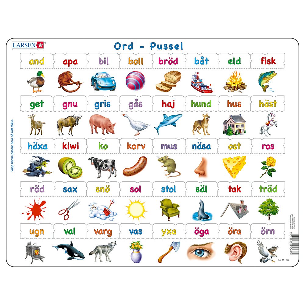 Larsen Rampussel Ord 40 Bitar