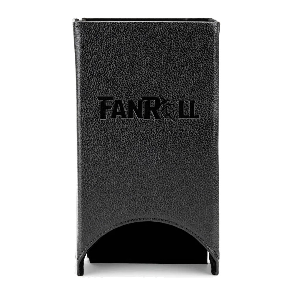 Leather Fold Up Dice Tower - Black