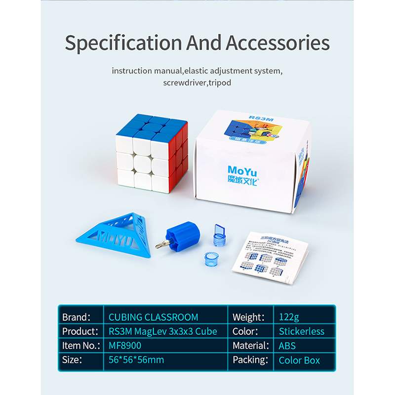 MoYu RS3M 3x3 Super MagLev Speed Cube