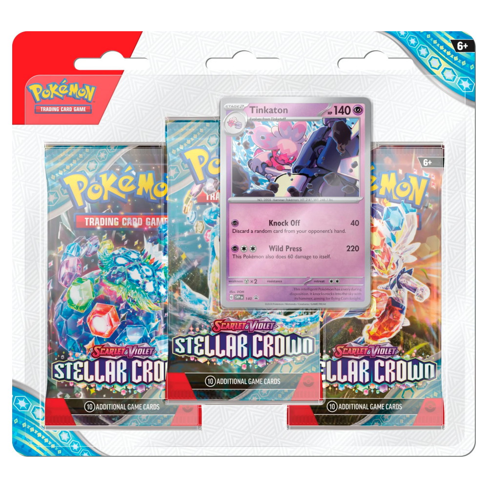 Pokémon TCG: Stellar Crown Boosters 3-Pack Tinkaton