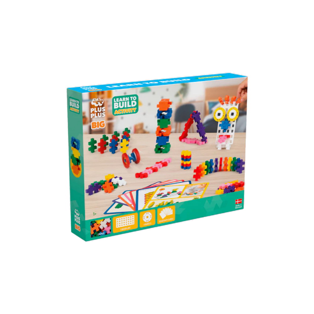Plus-Plus - BIG Lär dig bygga Aktivitetsset - 130 stk