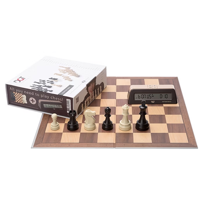 SKADAT DGT Chess Set Starter Box Brown