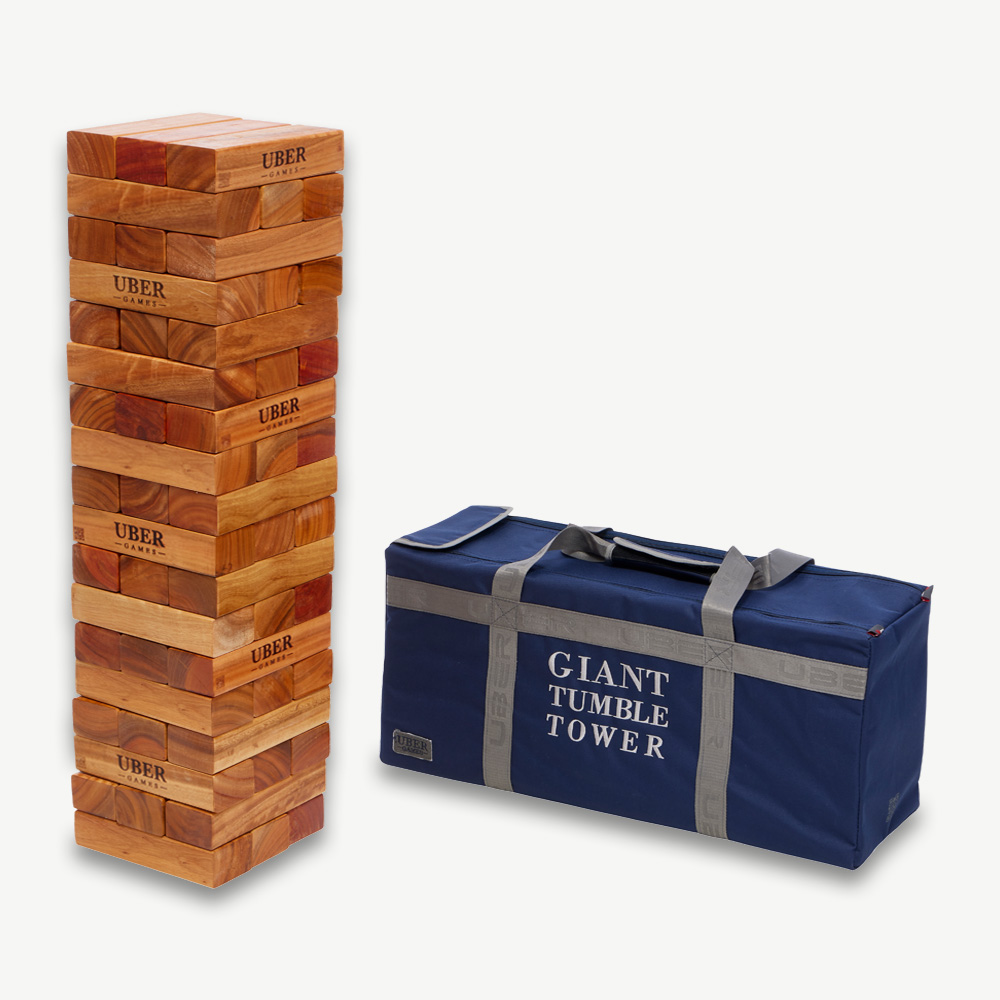 Uber Giant Tumble Tower Varnished Hardwood