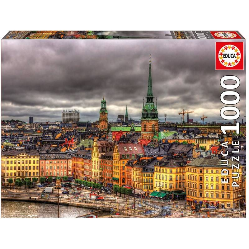 Educa Pussel: Views of Stockholm, Sweden 1000 Bitar