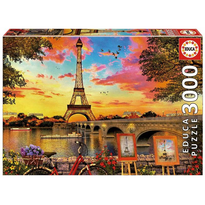 Educa pussel: Sunset in Paris 3000 bitar