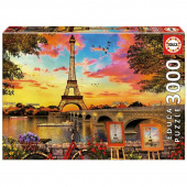 Educa pussel: Sunset in Paris 3000 bitar Educa pussel: Sunset in Paris 3000 bitar