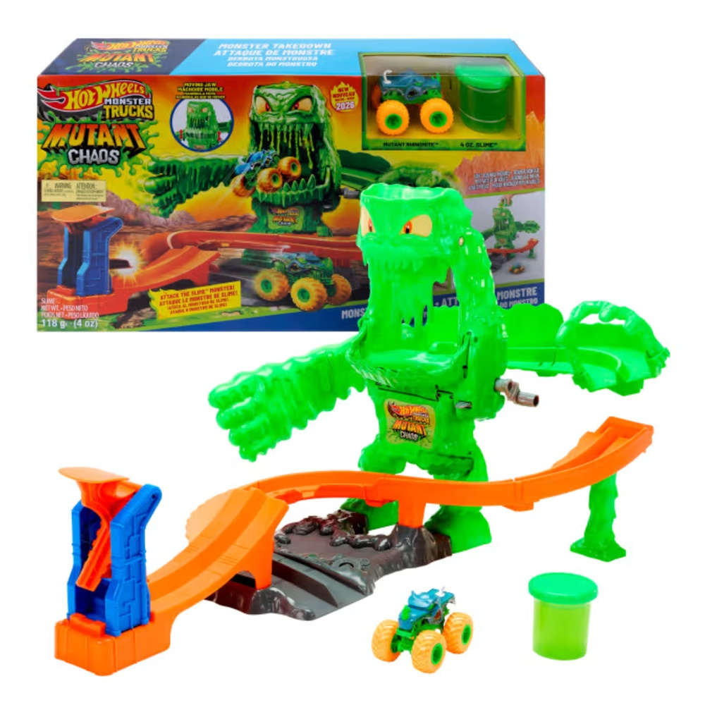 Hot Wheels Monster Trucks Mutant Monster Takedown