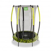 EXIT Tiggy studsmatta med skyddsnät ø140cm Svart/Grön EXIT Tiggy studsmatta med skyddsnät ø140cm Svart/Grön