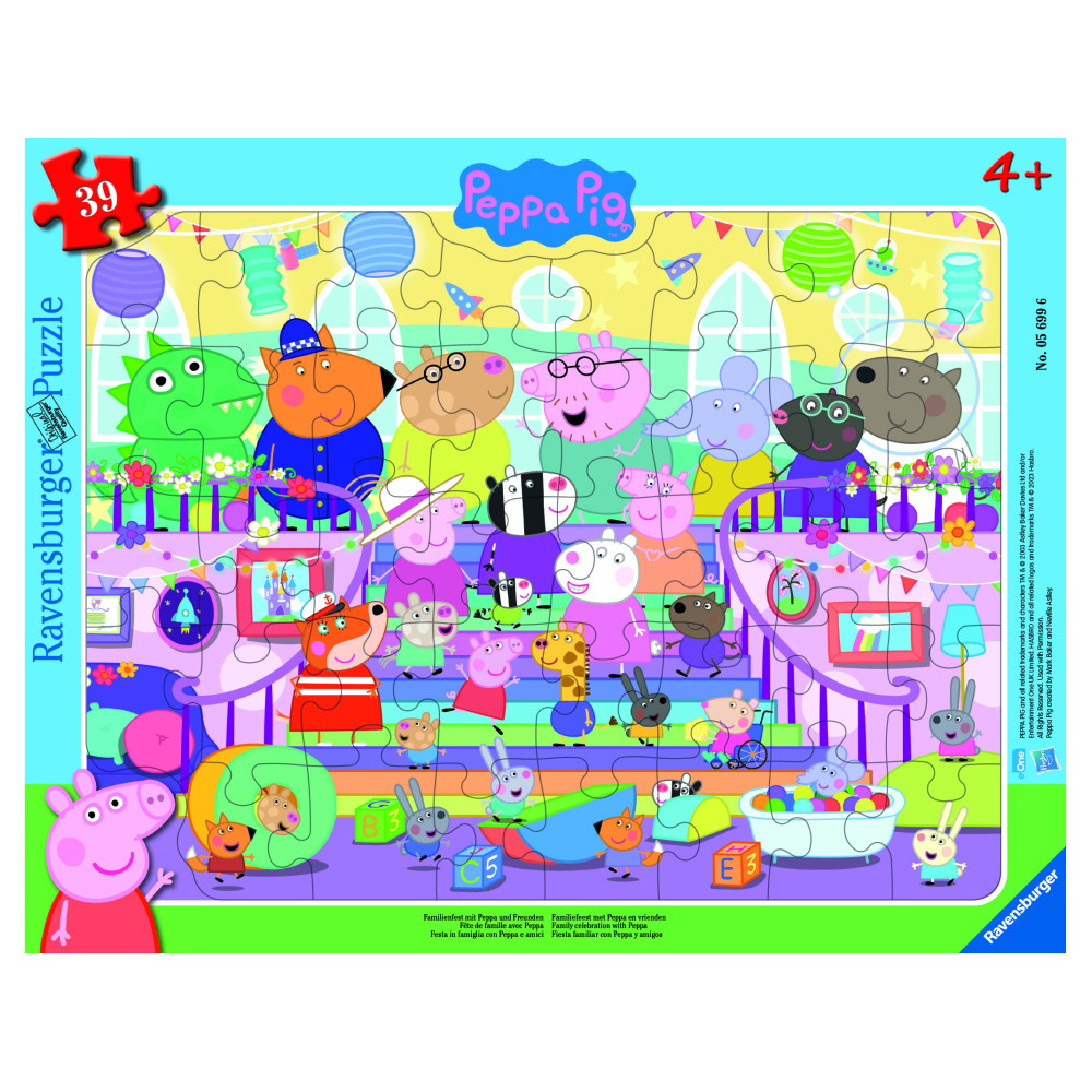 Ravensburger Rampussel: Peppa Pig 39 Bitar
