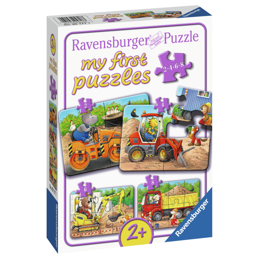 Ravensburger Pussel: Byggplatser 2-8 Bitar