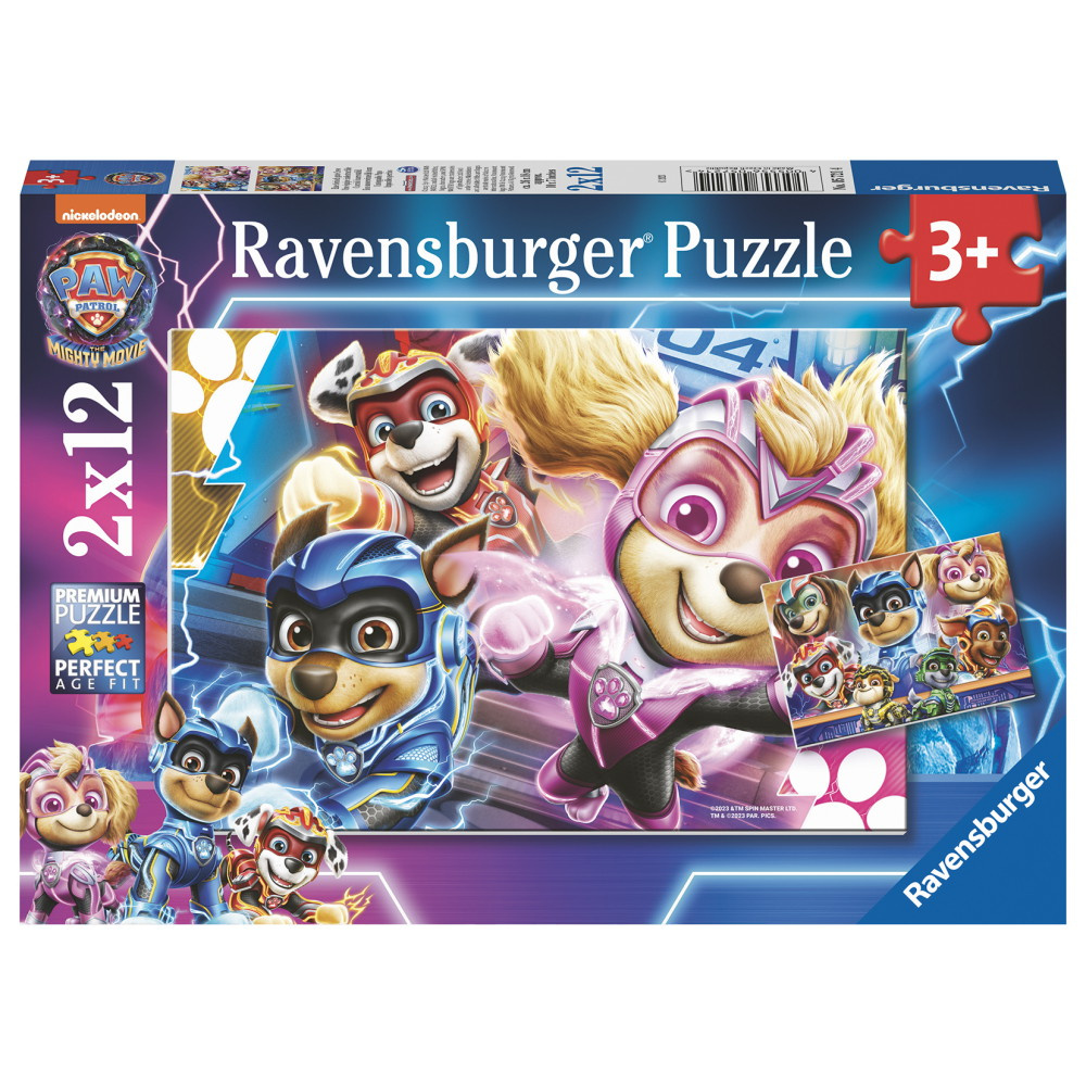 Ravensburger Pussel: Paw Patrol - The Mighty Movie 2x12 Bitar