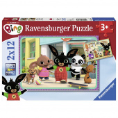Ravensburger pussel: Bing Bunny 2x12 Bitar Ravensburger pussel: Bing Bunny 2x12 Bitar