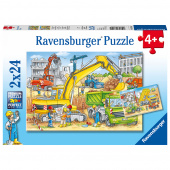 Ravensburger pussel: Hard at Work - 2x24 Bitar Ravensburger pussel: Hard at Work - 2x24 Bitar