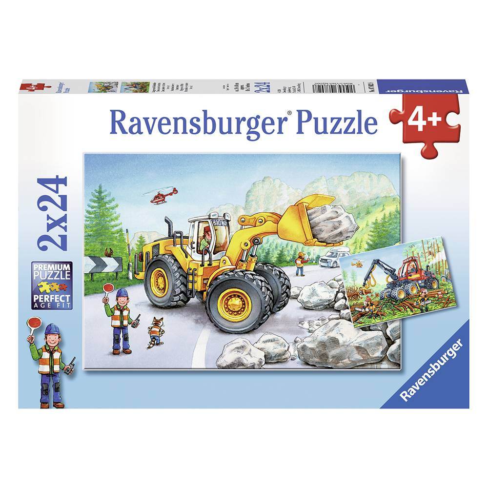 Ravensburger Pussel: Diggers at Work 2x24 Bitar