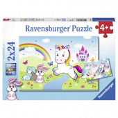 Ravensburger Pussel - Unicorn 2x24 Bitar Ravensburger Pussel - Unicorn 2x24 Bitar