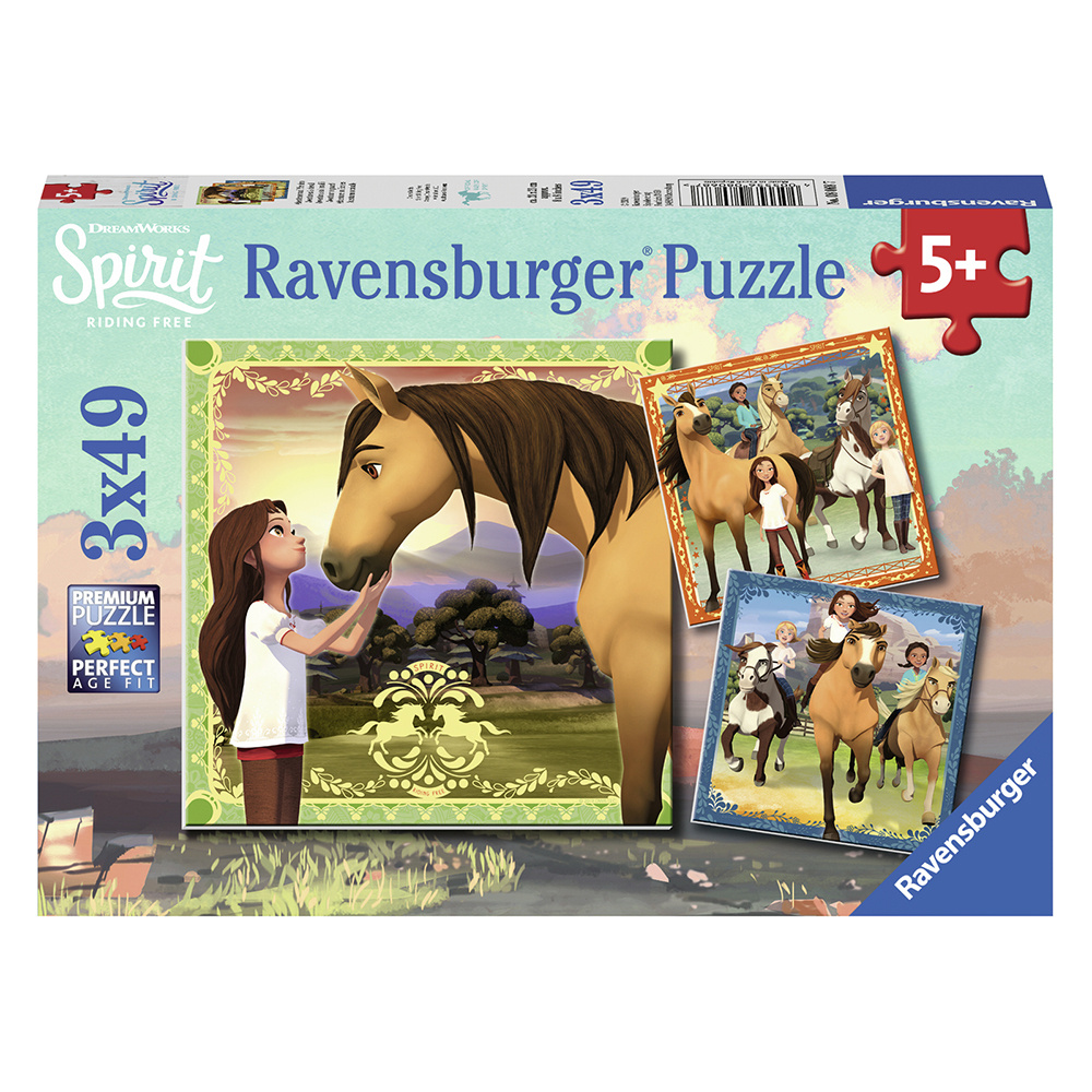 Ravensburger Pussel - Spirit 3x49 Bitar
