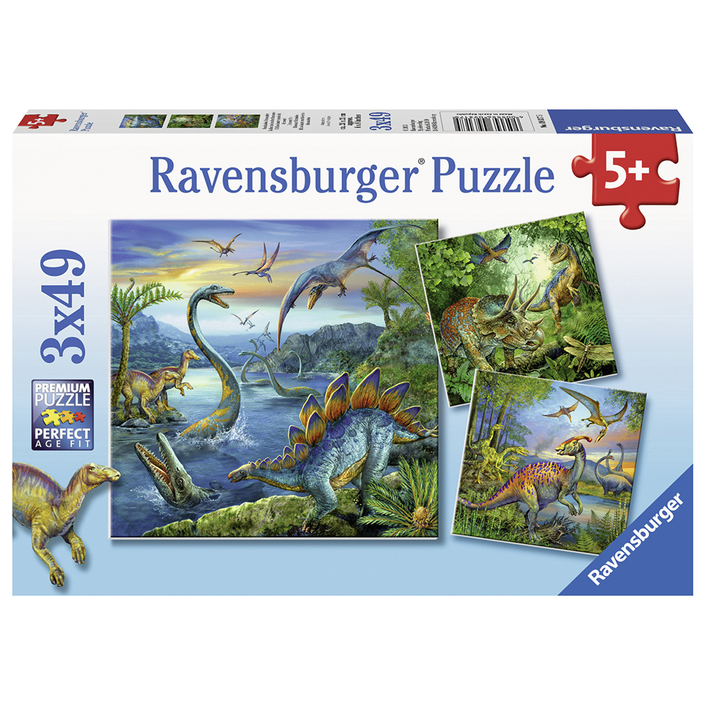 Ravensburger Pussel: Dinosaur Fascination 3x49 Bitar