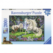 Ravensburger pussel: Geheimnisvolle Einhörner - 200 Bitar Ravensburger pussel: Geheimnisvolle Einhörner - 200 Bitar
